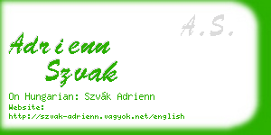 adrienn szvak business card