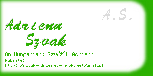 adrienn szvak business card